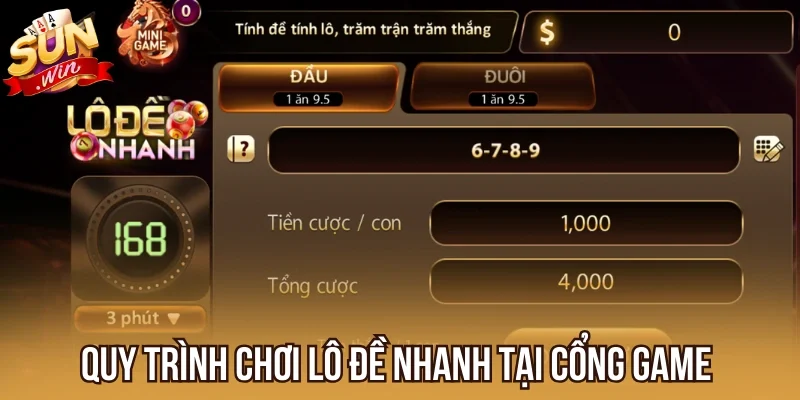 Quy trình chơi Lô Đề Nhanh tại cổng game